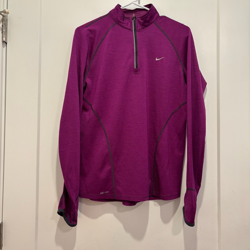 Nike Purple Half-Zip Dri-FIT Pullover